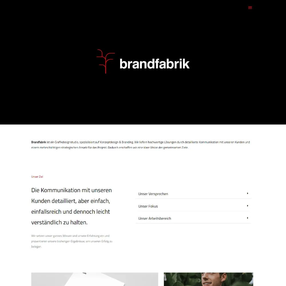 Brandfabrik — Grafik Design Agentur Website — 1
